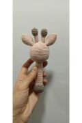 Yenidoğan Sevimli Zürafa Çıngırak Amigurumi Organik Oyuncak Karışık