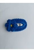 Amigurumi Örgü Çıtçıt Toka SAKS MAVİ Tek Ebat