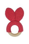 Organik Amigurumi Mercan Mini Bunny Diş Kaşıyıcı Mercan