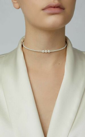 Choker Kadın İnci Boncuklu Kolye Sade ve ŞıkTasarım